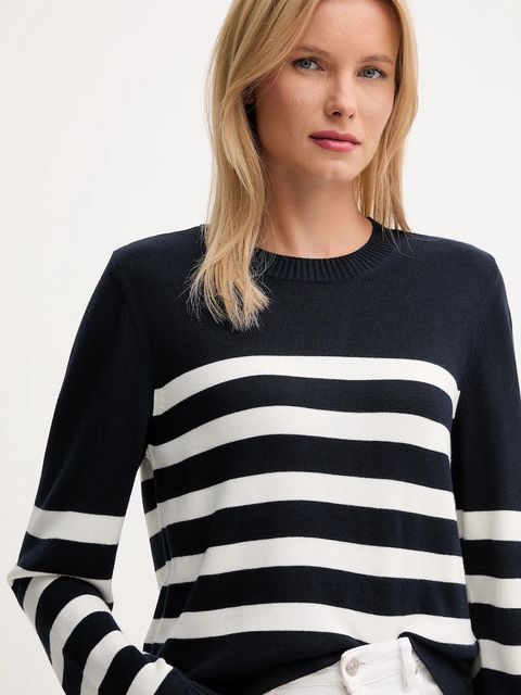 Barbour sweter DEMI damski kolor granatowy lekki LKN1669