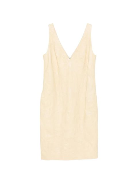 TOTEME crinkled V-neck dress - Neutrals - zdjęcie produktu nr 1