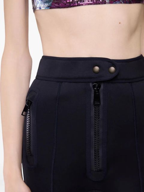 Rabanne zip-pocket capri trousers - Black