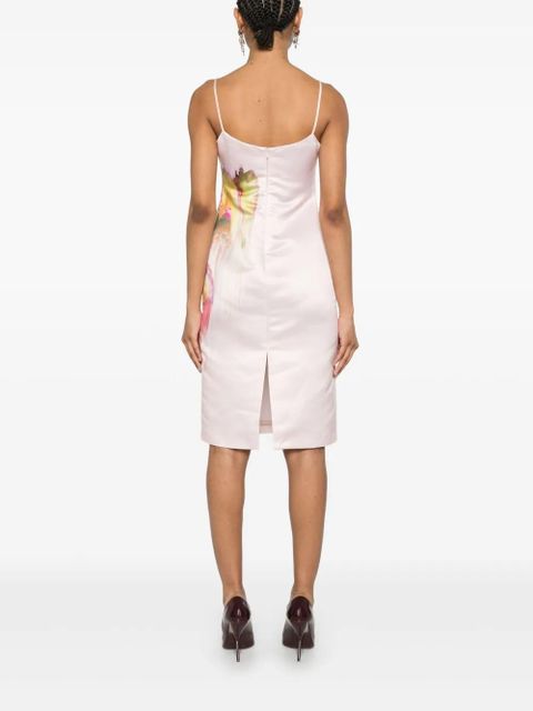 Blumarine floral-print midi dress - Pink