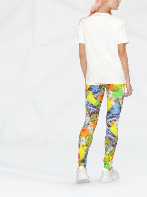 LOEWE bird-print leggings - Blue - zdjęcie produktu nr 2