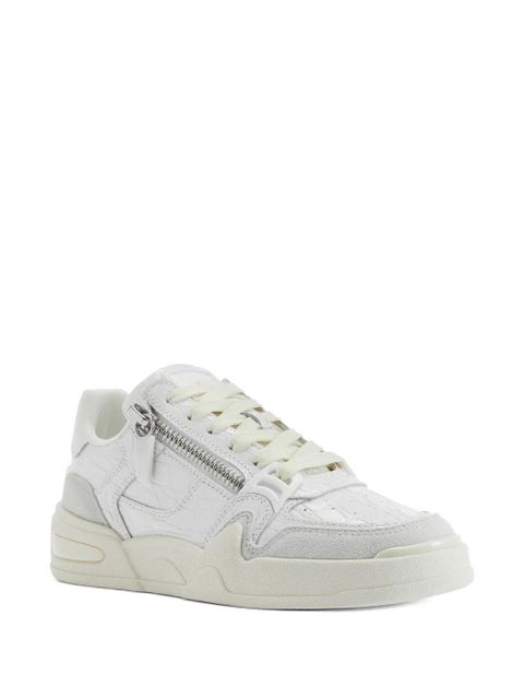 Giuseppe Zanotti Gz-ghost crocodile print side zips sneakers - White - zdjęcie produktu nr 2