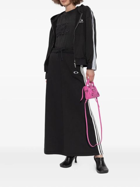 Balenciaga zip-up hooded jacket - Black