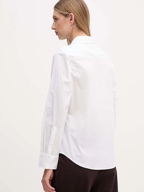 Tommy Hilfiger koszula damska kolor biały regular z kołnierzykiem klasycznym WW0WW47169