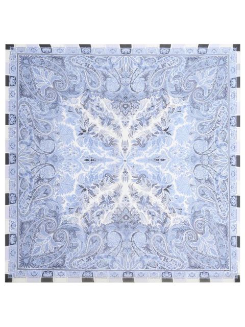 ETRO paisley-print silk scarf - Blue - zdjęcie produktu nr 1