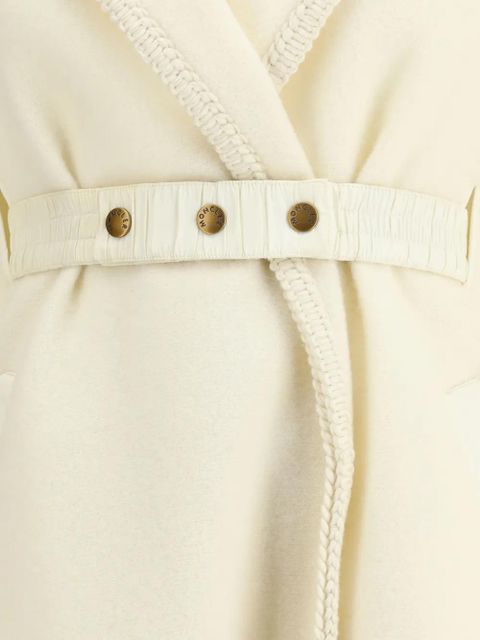 Moncler hooded fringed-hem cape - Neutrals - zdjęcie produktu nr 2