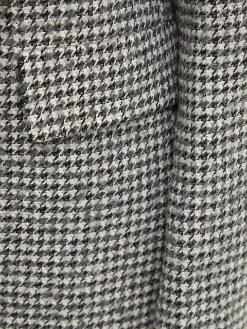 Sandro Ferrone marynarka z domieszką wełny kolor szary niezapinana wzorzysta SFS18YBEALBERO