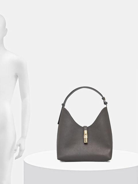 Furla torebka skórzana kolor szary WB01499.BX3104.4283S