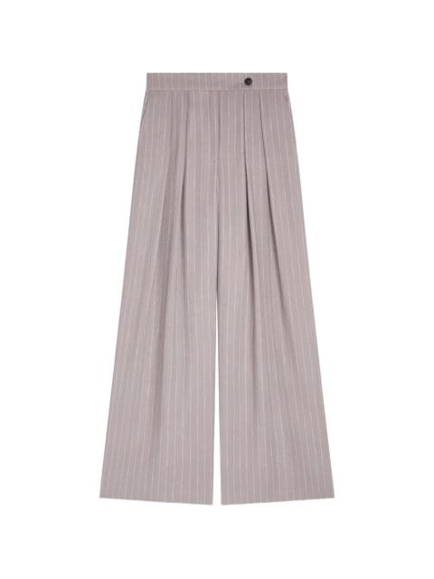 DRIES VAN NOTEN pleated trousers - Purple - zdjęcie produktu nr 1