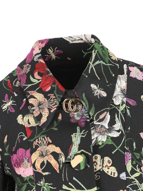 Gucci Flora coat - Black