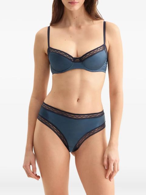 ERES Rêveur lace-trimmed thong - Blue