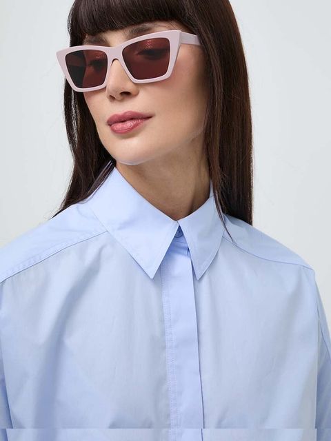 Saint Laurent okulary przeciwsłoneczne MICA damskie kolor różowy - zdjęcie produktu nr 1