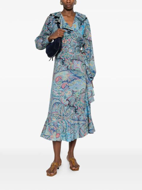 ETRO ruffled floral shirt - Blue - zdjęcie produktu nr 2