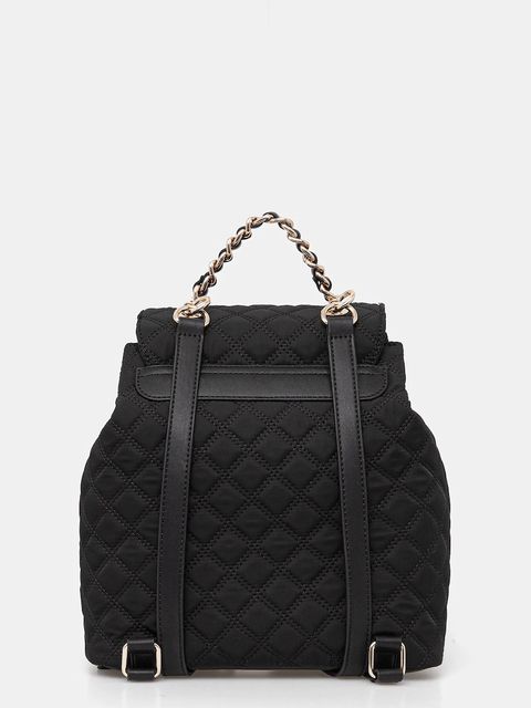 Guess plecak GIULLY damski kolor czarny mały gładki HWYQ96 73330