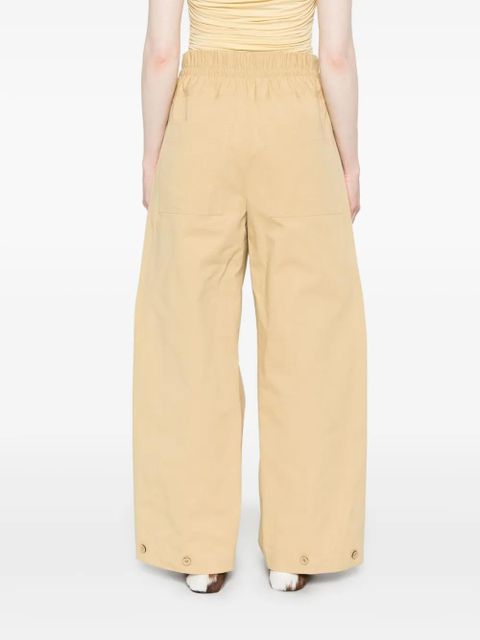 Jil Sander cotton trousers - Brown
