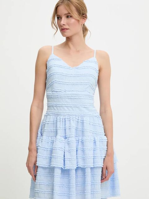 Answear.LAB sukienka kolor niebieski mini rozkloszowana - zdjęcie produktu nr 1