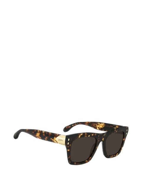 Isabel Marant Eyewear tortoiseshell-effect square-frame sunglasses - Brown