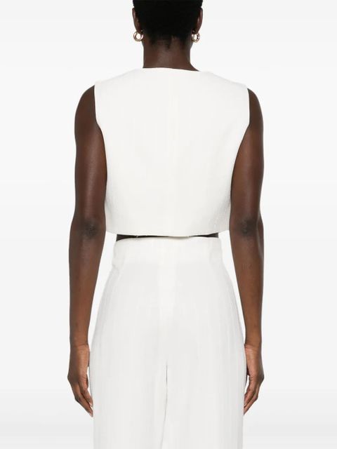 SANDRO pinstriped top - Neutrals - zdjęcie produktu nr 2