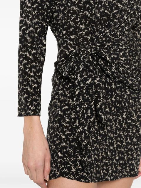 MARANT ÉTOILE Dulce abstract-print dress - Black