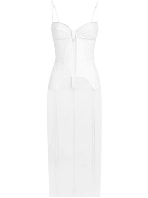 Dolce & Gabbana corset-style midi dress - White - zdjęcie produktu nr 1