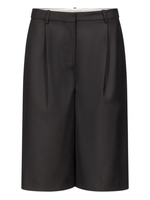 LouLou de Saison pleated wool shorts - Black - zdjęcie produktu nr 1