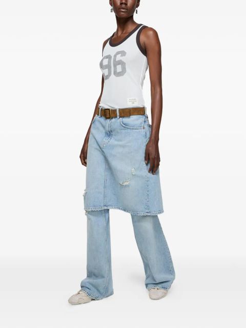 Acne Studios contrast-number tank top - White - zdjęcie produktu nr 2