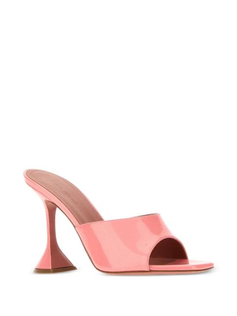 Amina Muaddi Lupita patent leather mules - Pink - zdjęcie produktu nr 2