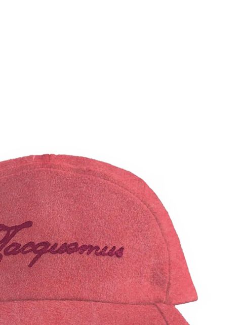 Jacquemus La Casquette logo-embroidery baseball cap - Red - zdjęcie produktu nr 2