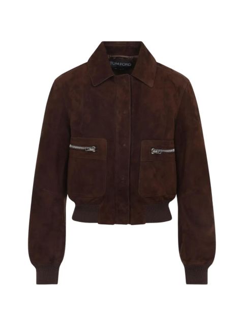 TOM FORD suede jacket - Brown - zdjęcie produktu nr 1