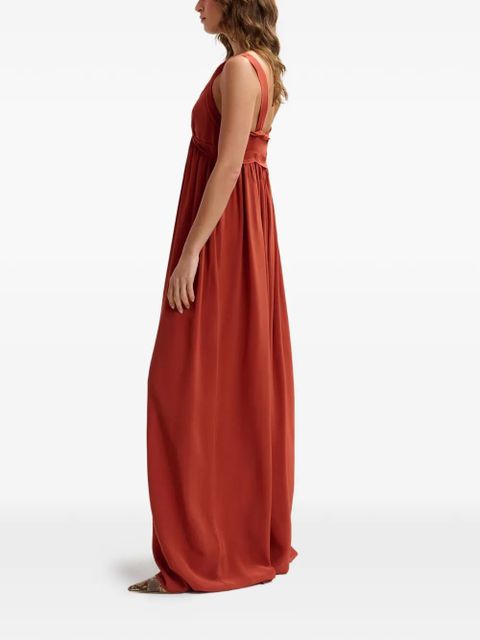 Essentiel Antwerp V-neck maxi dress - Orange