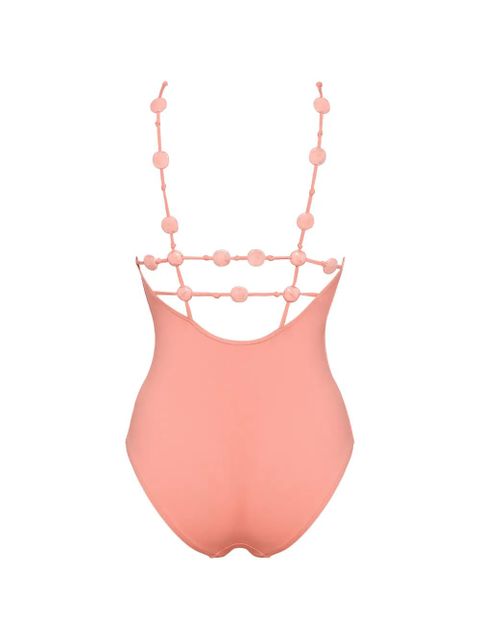 ERES Catwalk beaded-detail swimsuit - Orange - zdjęcie produktu nr 2