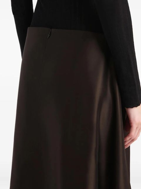 KHAITE Nania A-line skirt - Black