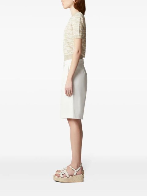 Tod's chain-motif knitted top - Neutrals