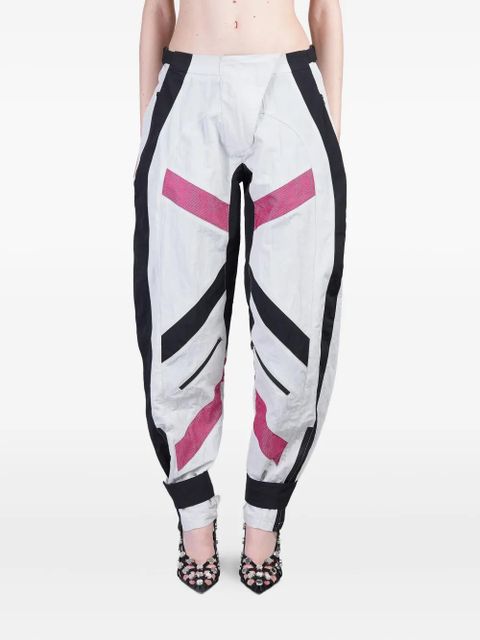 The Attico asymmetrical panelled trousers - White - zdjęcie produktu nr 1