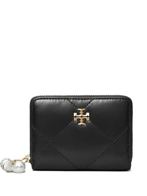 Tory Burch quilted charm zip wallet - Black - zdjęcie produktu nr 1