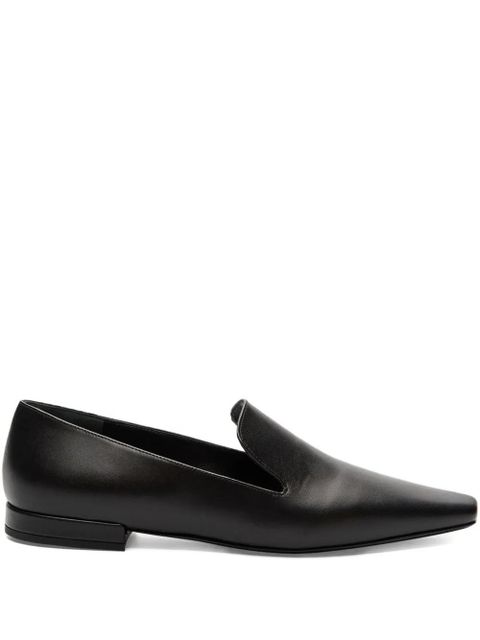 LouLou de Saison Carole Lds leather square-toe loafers - Black - zdjęcie produktu nr 1