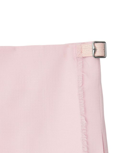 Burberry buckle-fastening wool kilt - Pink