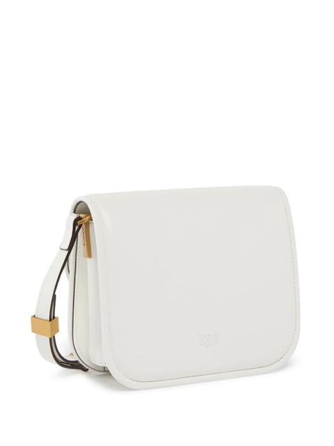 PINKO medium Love Box logo-detail shoulder bag - White