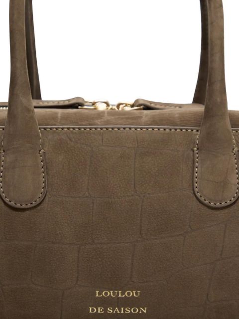 LouLou de Saison Mawi crocodile-effect rectangular-shape shoulder bag - Brown