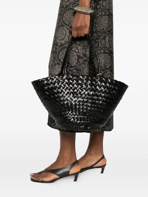 DRAGON DIFFUSION Egola woven braided shoulder bag - Black - zdjęcie produktu nr 2