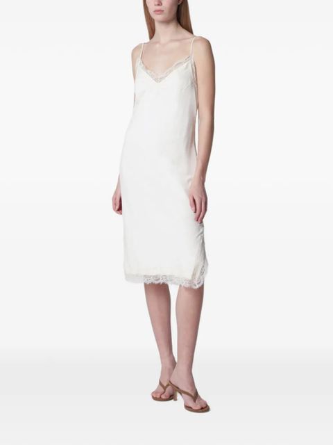 Róhe lace-trim midi dress - Neutrals - zdjęcie produktu nr 1