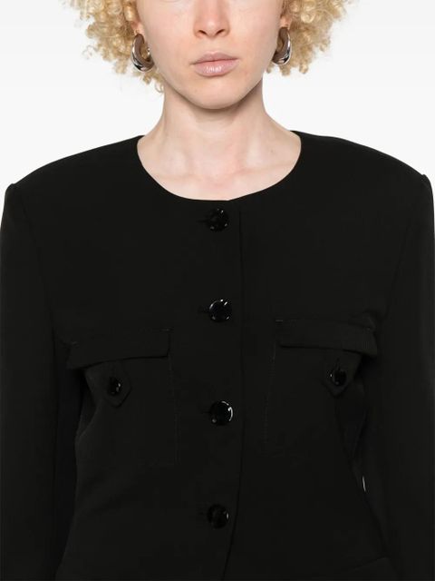 GANNI fitted blazer - Black