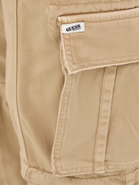 Guess Originals spodnie bawełniane damskie kolor zielony szerokie high waist W5GA2I WGCVA