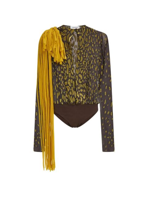 Ferragamo body with flower sash detail - Brown - zdjęcie produktu nr 1