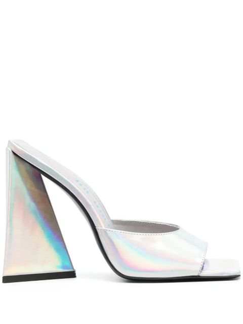 The Attico 115mm Devon holographic sandals - Silver - zdjęcie produktu nr 1