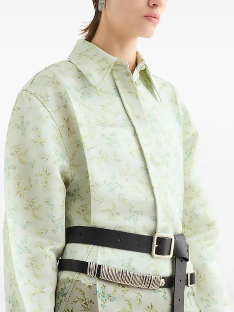 Jil Sander floral-print shirt - Green