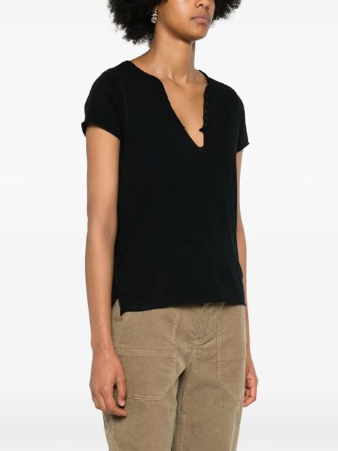 Zadig&Voltaire Henley T-shirt - Black