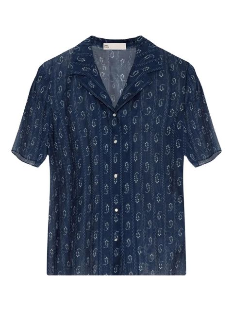 Tory Burch Camp shirt - Blue - zdjęcie produktu nr 1
