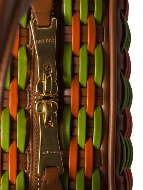 Miu Miu Beau leather tote bag - Brown