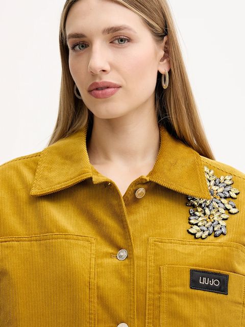 Liu Jo kurtka kolor żółty przejściowa MF5155 T192A